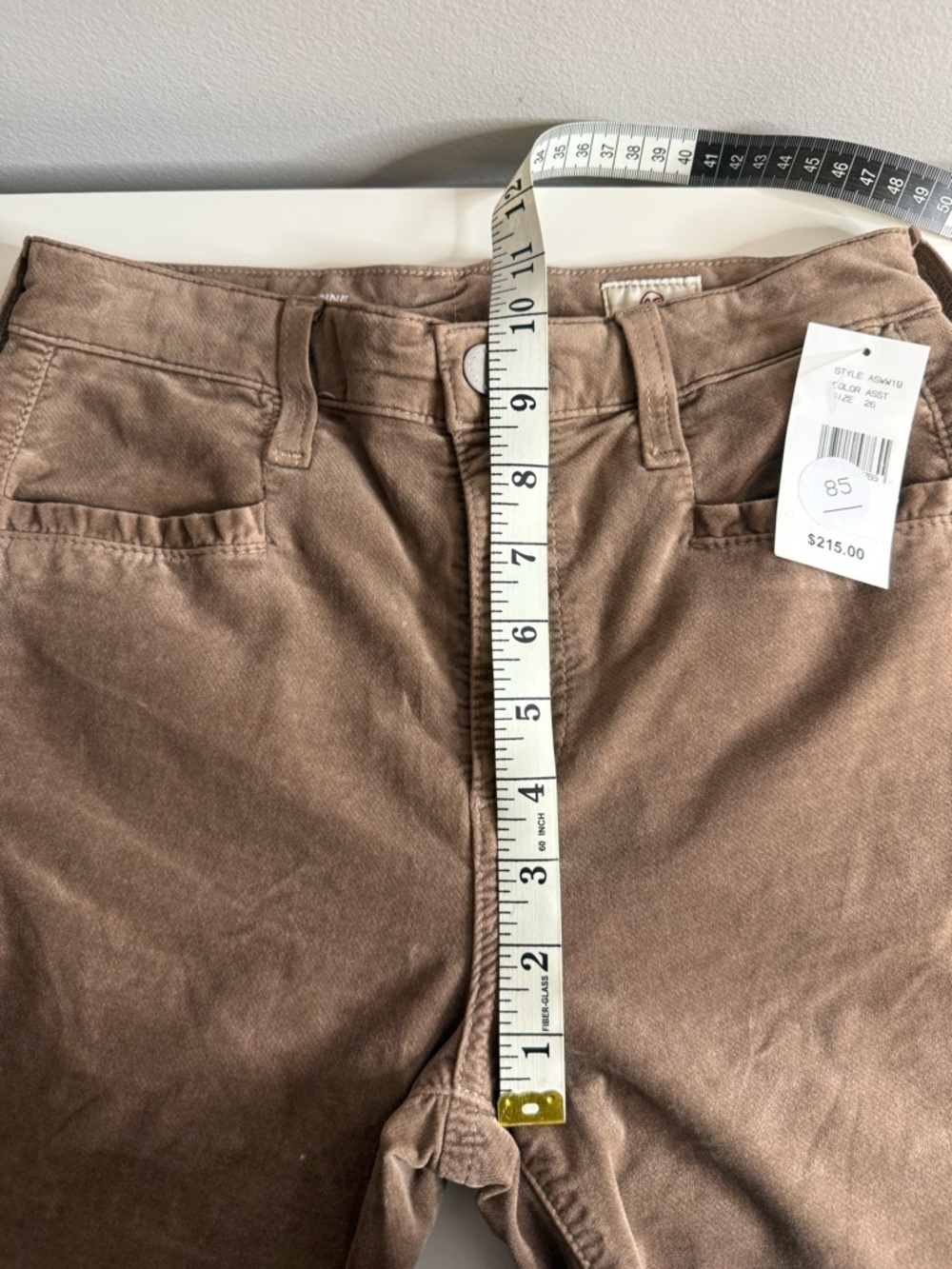 Adriano Goldschmeid AG Brown Corduroy Flared Pants Tailored Quinne 26 NWT $216 - Picture 11 of 12